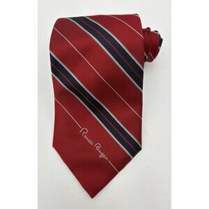 Ronald Reagan Necktie 100% Silk Signature Presidential Library Neck Tie Red Blue
